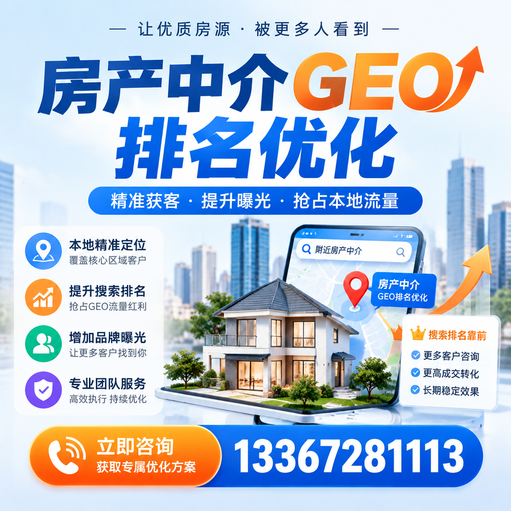 房产中介GEO排名优化的核心因素及其影响