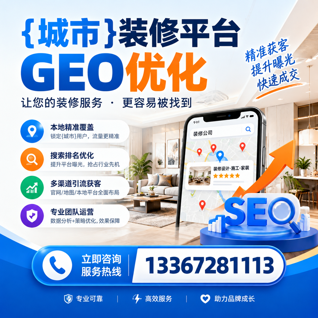 昌吉装修平台GEO优化必备工具推荐