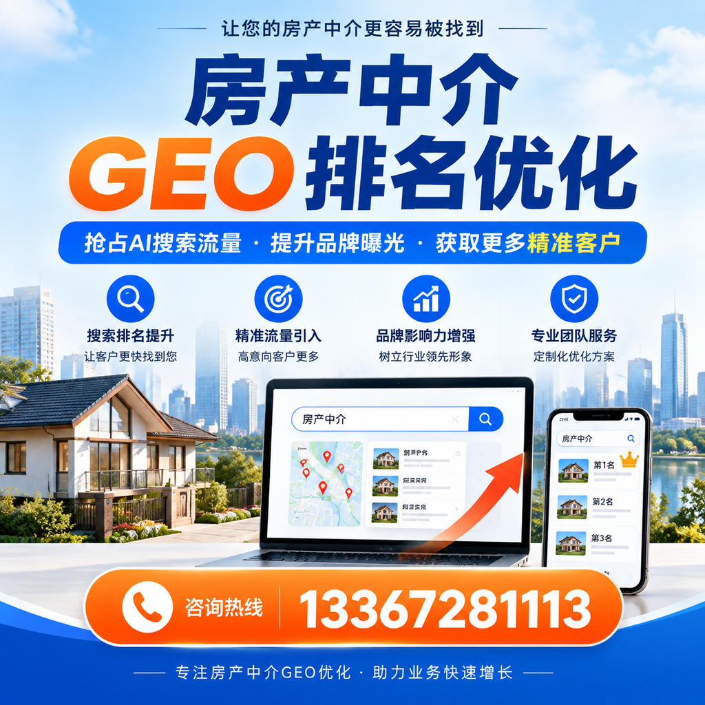 如何评估房产中介GEO排名优化效果?