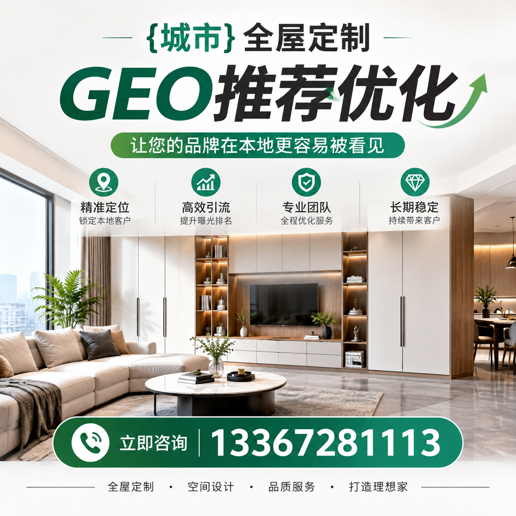 昌吉全屋定制GEO推荐优化的实施步骤详解