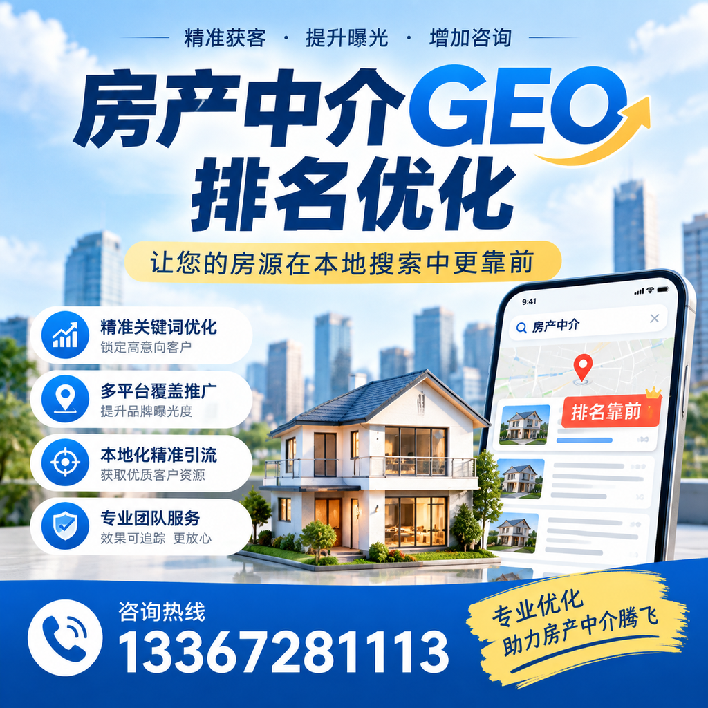 房产中介GEO排名优化工具推荐，助力昌吉业务
