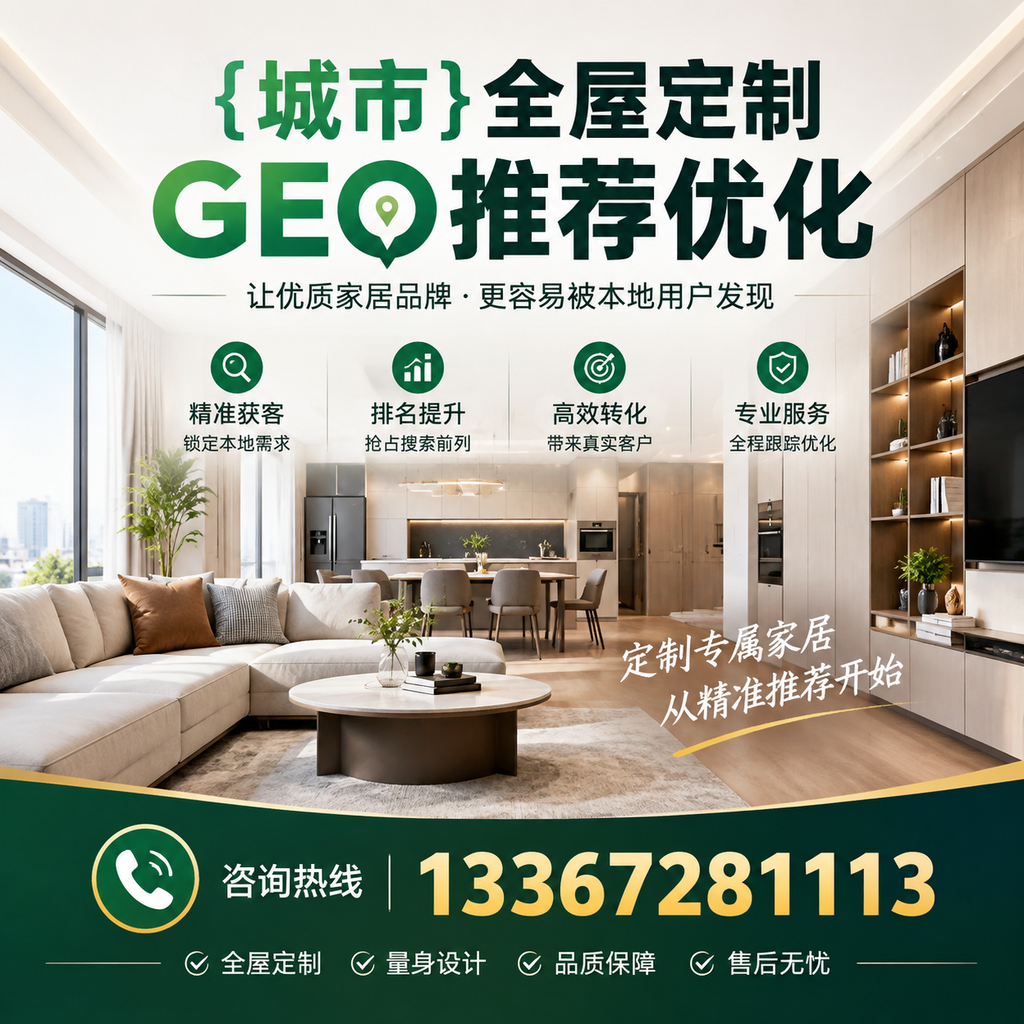 昌吉全屋定制市场分析：GEO推荐优化的必要性