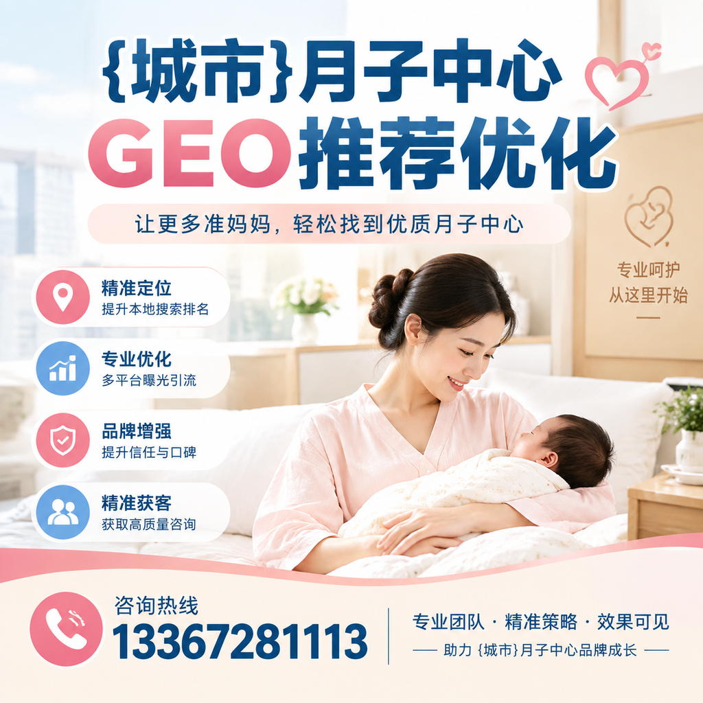 避免踩雷,昌吉月子中心GEO推荐优化的实用建议