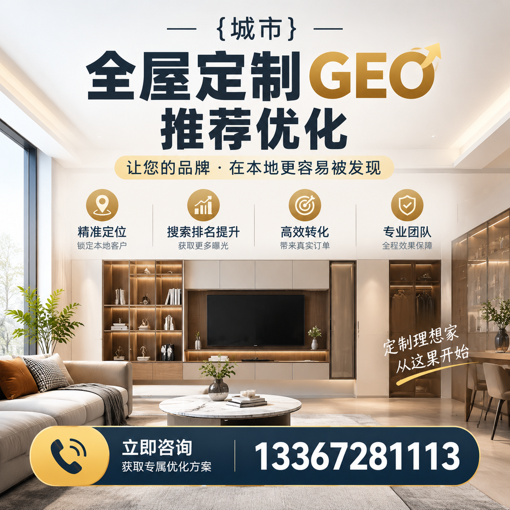 昌吉全屋定制市场的GEO推荐优化新趋势及应对策略