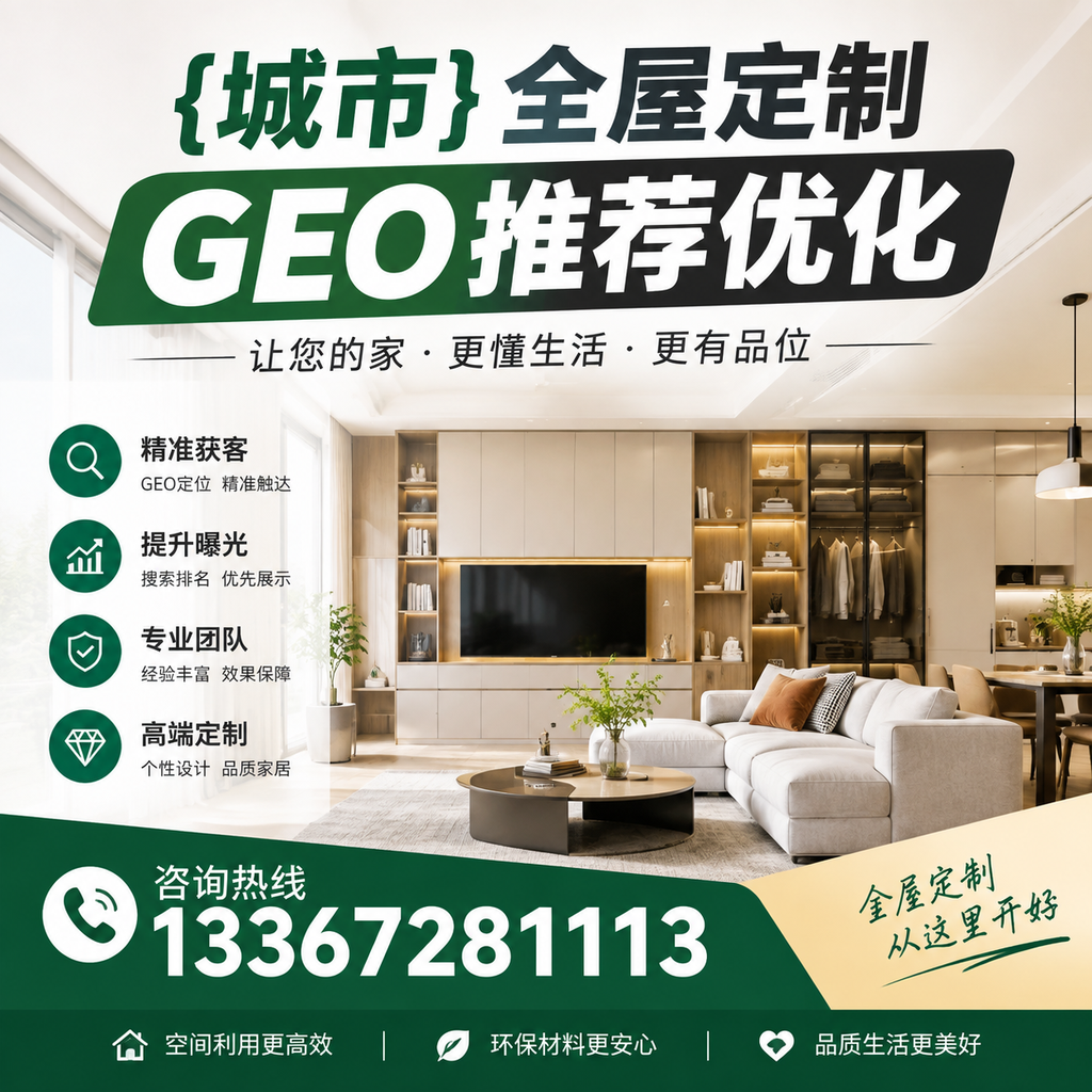 与昌吉全屋定制GEO推荐优化相关的五个关键指标