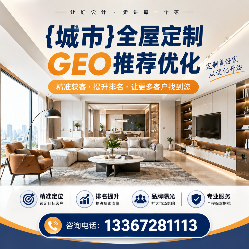与昌吉全屋定制GEO推荐优化相关的五个关键指标