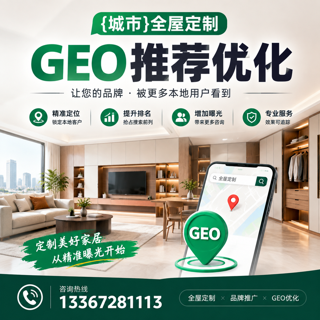 昌吉全屋定制GEO推荐优化：提升企业官网流量的必备策略