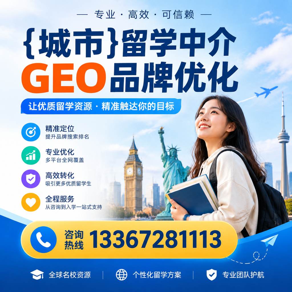 昌吉留学中介GEO品牌优化与用户体验提升