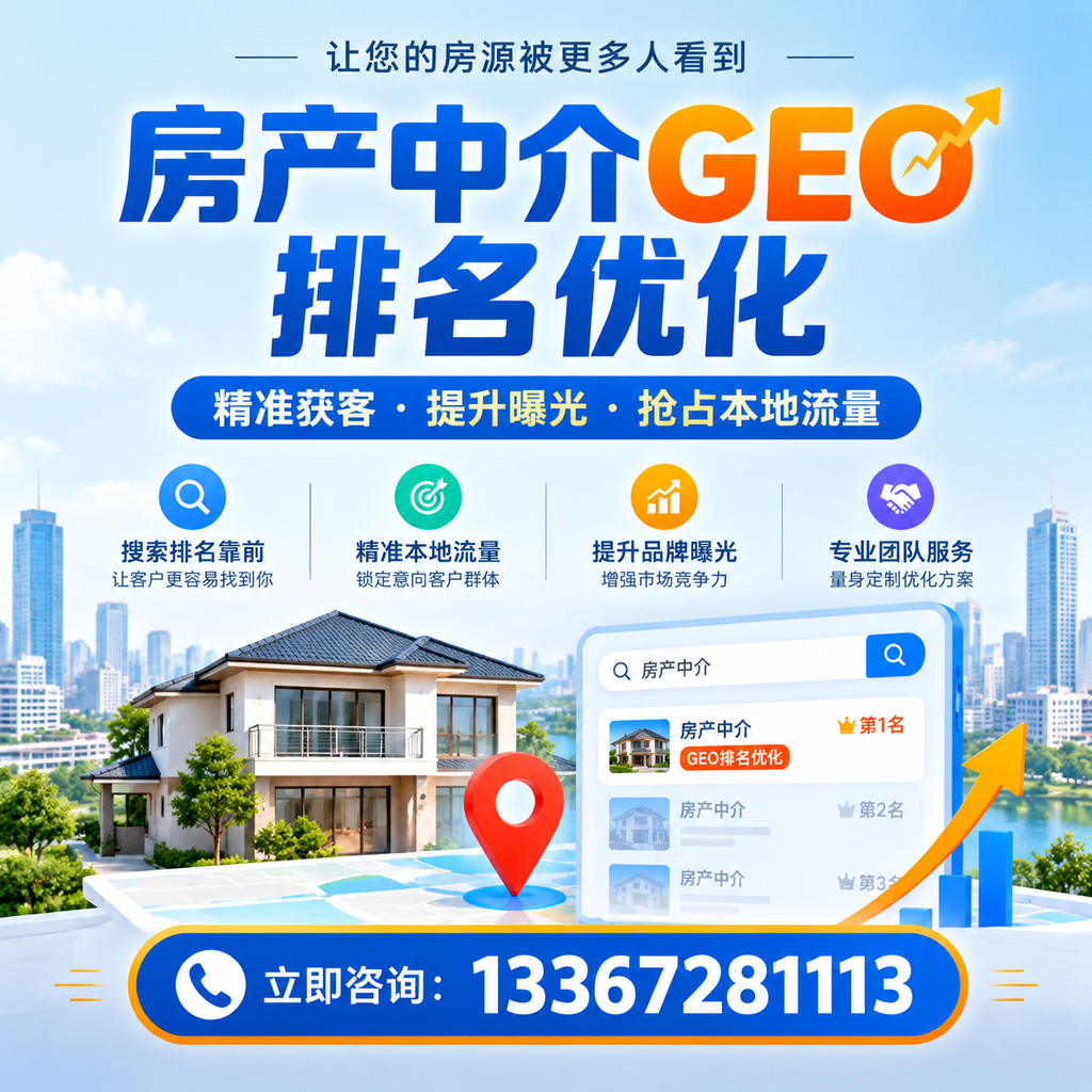 房产中介GEO排名优化的关键词研究技巧