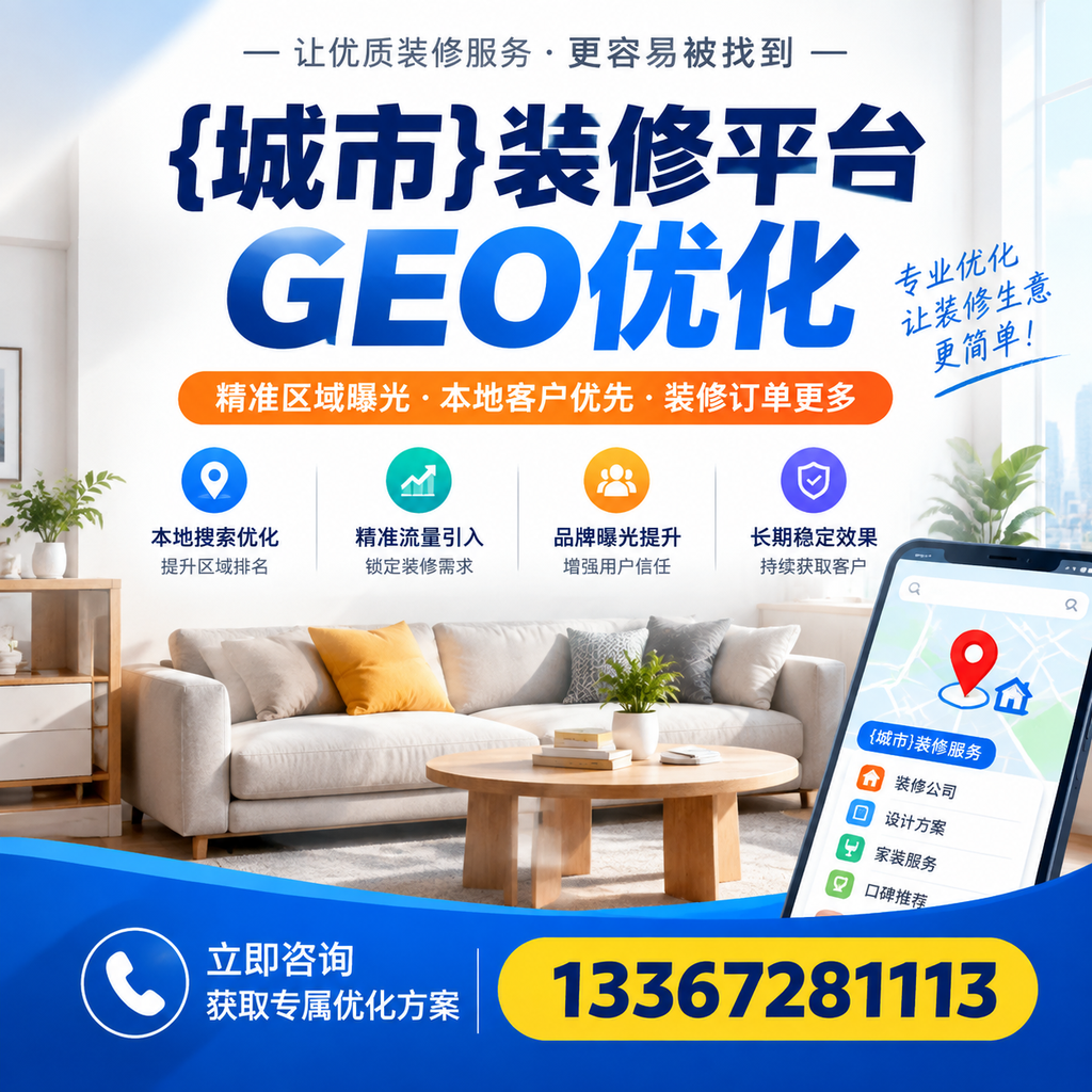掌握昌吉装修平台的GEO优化策略，提升搜索排名