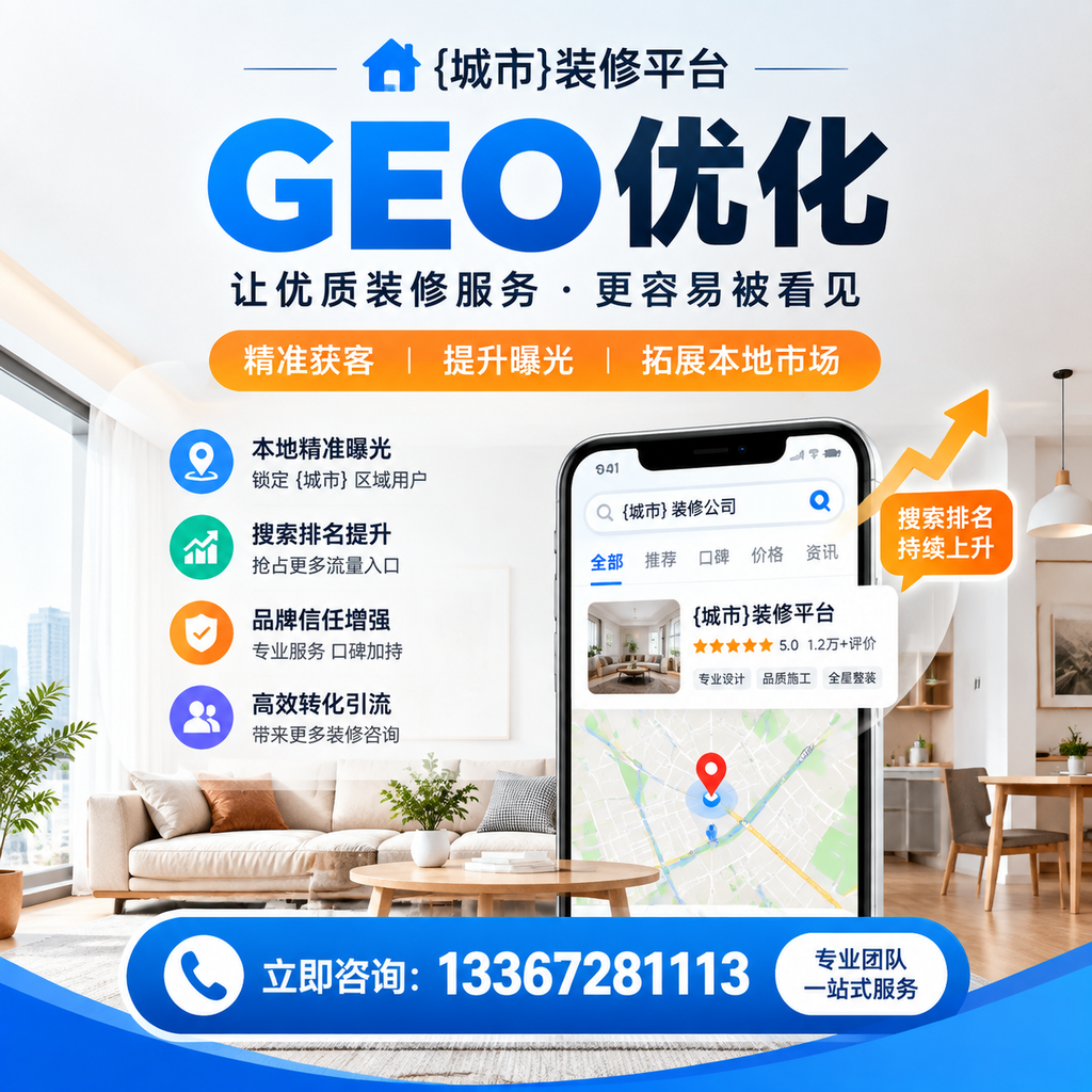 掌握昌吉装修平台的GEO优化策略，提升搜索排名